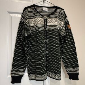 Dale of Norway Setesdal Unisex Nordic
Pattern wool cardigan sweater / jacket L